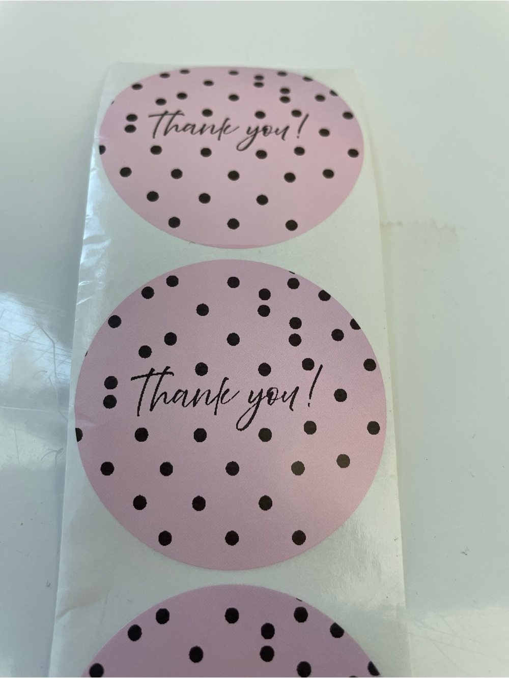 100 Custom 2” circle labels with your QR code or Thank You!